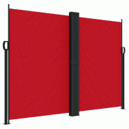 VidaXL Auvent latéral rétractable rouge 180x1000 cm Modèle Titan Prime Plus - 4004747