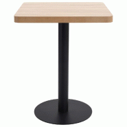VidaXL Table de bistro marron clair 60x60 cm MDF Modèle Sirius Essence - Bois manufacturé 286430