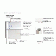 Banque d'accueil design avec accès PMR Z2 - Officity - Droite, 186, Orme blanchi