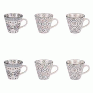 Coffret de 6 tasses Nelson 17 cl - Gris Rond Grès Table Passion 10x cm - gris Grès 3106232384721 Coffret de 6 tasses Nelson 17 cl - Gris Rond Grès Table Passion 10x cm - gris Grès 3106232384721
