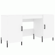 Helloshop26 - Bureau table poste de travail meuble d'ordinateur informatique étude 140 x 50 x 75 cm bois d'ingénierie blanc 02_0023517 - 3000214362182 Helloshop26 - Bureau table poste de travail meuble d'ordinateur informatique étude 140 x 50 x 75 cm bois d'ingénierie blanc 02_0023517 - 3000214362182