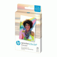 Hp Sprocket Plus Zink Photo Paper 5,8 X 8,7 Cm 20 Sheet - 0191628593620