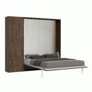 Itamoby Lit double Kentaro Noce avec colonne gauche-droite - marron VELETKENCOLAT-NC