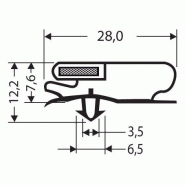 Joint pvc magnetique pour meubles frigos jpc-142_0