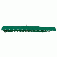 Kit parasol fixe 3x2.5 m vert avec pied tripode - toile résistante et imperméable