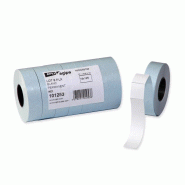 Lot de 8 rouleaux de 1000 étiquettes blanches pour pince, format 16x18 mm - 3270241012538