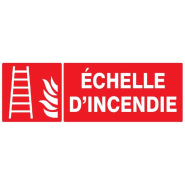 Panneaux rigides adhésifs photoluminescents 330x200 mm prévention incendie - PNGPSLAD-TL10/ECHI_0