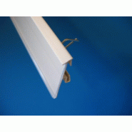 Porte étiquette adaptable HERMES METAL P50 - 40 x 1004 - Blanc pur RAL 9010