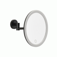 Tesa VISIOON Miroir Maquillage LED - Miroir à Éclairage Variable sans Fil - Contrôle Tactile, Batterie Intégrée, Grossissement 5x, Bras Articulé
