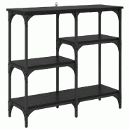 VidaXL Table console Chêne noir 80 x 29 x 75 cm Bois d'ingénierie Modèle Aero Panorama Stella - 882213