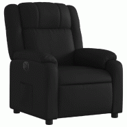 Fauteuil inclinable électrique Noir Similicuir Modèle Termontel - 8721012176249