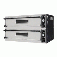 Four à pizza électrique 6+6 pizzas Ø 32 cm BASIC 66L Prismafood