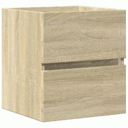 Helloshop26 - Armoire d'évier murale peu encombrante 41 x 38,5 x 45 cm rangement facile en bois d'ingénierie chêne sonoma 02_0050813 - Bois massif