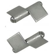 Charnière 80mm Acier type aile - 1 paire - gauche et droite Charnière 80mm Acier type aile - 1 paire - gauche et droite