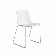Lot de 2 chaises contemporaines Mindy - Mobel Linea. - Blanc