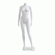 Mannequin Femme Plastique Blanc Sans Tête H160 cm