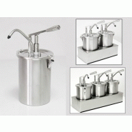 Pompe a sauce inox avec couvercle premium 4,5l_0