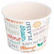 Pot en carton Parole 500ml Ø11x8,2cm - par 500