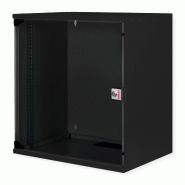 ROLINE 19" Boîtier mural Basic 12U - 540x400 mm (LxP) - En kit noir - Porte vitrée - IP20 - Charge 60 kg ROLINE 19" Boîtier mural Basic 12U - 540x400 mm (LxP) - En kit noir - Porte vitrée - IP20 - Charge 60 kg