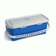 Seau rectangulaire 10l bleu + couvercle 0721 Seau rectangulaire 10l bleu + couvercle 0721