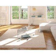 Table basse en verre ELEA - verre cristallin, roulettes, verre courbé 12 mm_1