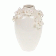 Vase Linéa grand modèle -  Blanc Rond Céramique Amadeus 16.6x16.6 cm - blanc céramique 3520071975030