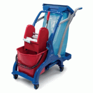 Chariot Arka 30 25 lt avec 4 roues 80 mm, avec presse à mâchoires