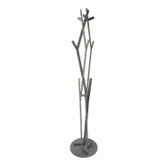 Cintre de sol en fer Uty d30x178 cm Design minimaliste autoportant, Mobilier pour entrée, bureau ou bureau Made in Italy Boue - marron 8052691673133