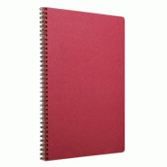 Clairefontaine Lot de 5 Carnet Age Bag A5, 100p./50 feuilles 90 g/m² reliure intégrale, couv. Coloris rouge, ligné - 3329687853622