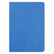 Clairefontaine Lot de 5 Carnet Age Bag A5, 96p./48 feuilles 90 g/m² piquées, couv. Coloris bleu, uni - 3329687331045