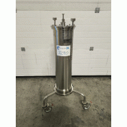 Colonne de chromatographie en acier inoxydable amersham pharmacia biotech fine line d'occasion 24 litres