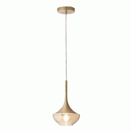 Fabas Luce Suspension Apollo En Métal Et Laiton Soufflé - Design Moderne, Douille E27, Structure Orientable 2000 Mm, Idéale Pour L'Éclairage Inté