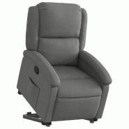 Fauteuil inclinable Gris foncé Tissu Modèle Lerderia - 8721012166530