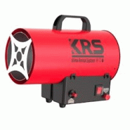 Générateur d'air chaud à gaz KRS HG30B-Puissance 18-30 kW/Alimentation électrique 18 V CC-Consommation combustible 1,3-2,18 kg/h-Débit d'air 650