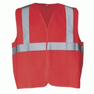 GILET HAUTE VISIBILITÉ ROUGE FLUO VIZTOP P2L GILET HAUTE VISIBILITÉ ROUGE FLUO VIZTOP P2L