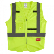 Gilet haute visibilté jaune - 10 poches - MILWAUKEE | 4932471889_0