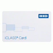 Carte PVC HID iClass HID-2001 - 16 kbits, 2 secteurs, ISO sans contact 13.56 mHz