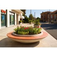Jardinière pour espace public Giotto ronde en béton - Article 370/371