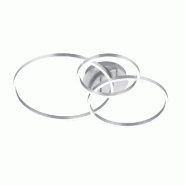 Plafonnier Led dimmable nickel mat RGB avec télécommande - Trio - Winona - cuivre métal 4017807503531