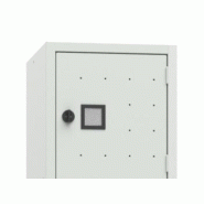 Porte grise pour vestiaire roma 4 cases