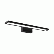 Read Applique Salle De Bain Led 12W 1100Lm 3000K Ip20 Noir - Rossini Illuminazione - Applique Fine Pour Miroirs Et Tableaux Métalliques - noir 801542