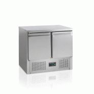 Saladette negative 2 portes dessus plat inox 304 - PSA910BT