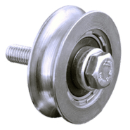 Roue à rainure ronde de 80 mm avec 1 roulement à billes Roue à rainure ronde de 80 mm avec 1 roulement à billes