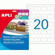 Apli 200 étiquettes américaines imprimables 22x35 mm (10 feuilles / cdt) - 8410782119456
