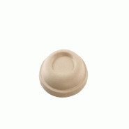 Betik Ecoline – 600 unités – Couvercle rond bagasse naturel – Ø 150 mm – pour Bol rond 500 ml - beige Bagasse 1011031