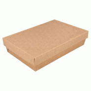 Boite avec couvercle snacking chaud The pack carton 1300 ml 21x14x5cm - par 200