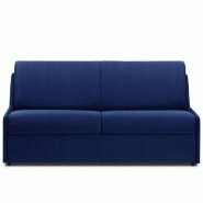 CANAPÉ CONVERTIBLE GAIN DE PLACE EXPRESS 140CM MATELAS 14CM NEO BLEU COBALT