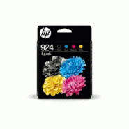 Cartouche D Encre Hp 924 Pack 4 Couleurs - 0196548697533 Cartouche D Encre Hp 924 Pack 4 Couleurs - 0196548697533