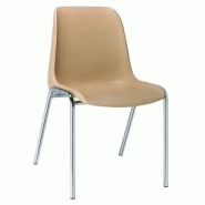 Chaise empilable à coque Hélène - Coque polypropylène, classement feu M2/M4, 14 coloris, empilable par 20 Chaise empilable à coque Hélène - Coque polypropylène, classement feu M2/M4, 14 coloris, empilable par 20