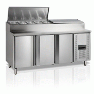 Comptoir de préparation de sandwich 3 portes profondeur 700 429 lit... - PSS7300